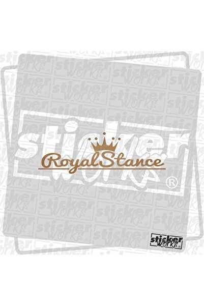 Sticker Works ملصق الموقف الملكي للزجاج الأمامي