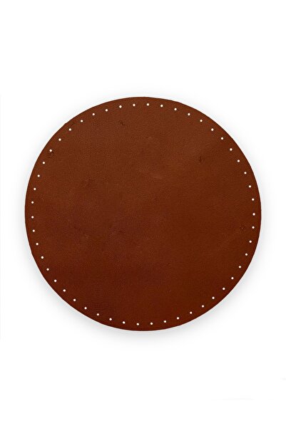 alfa tasarım atölyesi Στρογγυλή βάση τσάντας από γνήσιο δέρμα (20x20 εκ.) - Α...