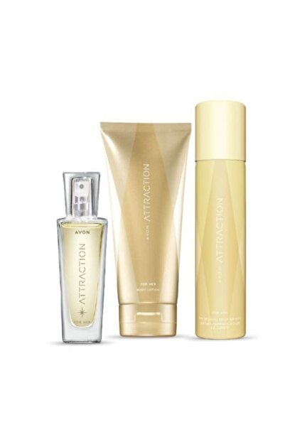 AVON Attraction Edp 30 Ml Kadın Parfüm Seti 3'lü Set