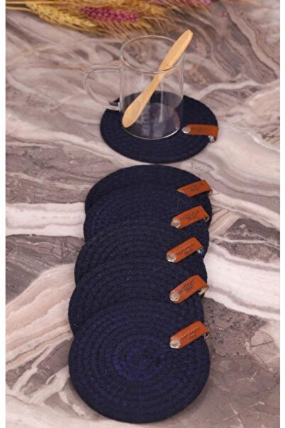 Bambum 6'lı Bardak Altlığı Lacivert