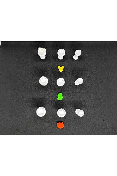 AGN STORE Mickey Mouse-şirinler-hello Kitty 3'lü Mini Enjektörlü Kopat- 9 Par...