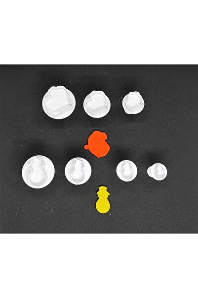 AGN STORE سانتا كلوز 3 عبوات - رجل الثلج 4 عبوات كبيرة الحجم حاقن كوبات