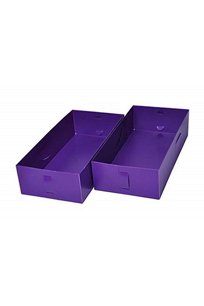 Bosphorus Drawer Organizer 2 Pieces Pvc Purple Box
