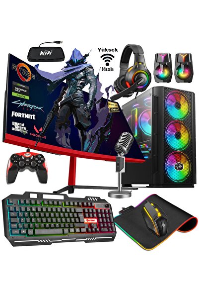 Zeiron Ptx50 Ryzen 5 3600 16gb 256gb M.2+1tb Gtx1660 Super 23.8" Curved Oyunc...