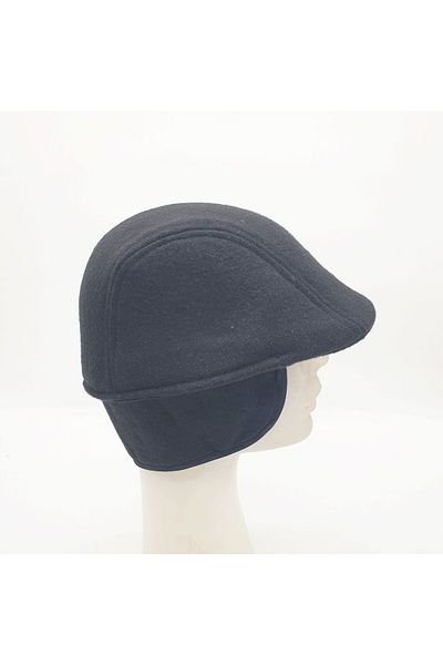 SYT Stamped Fabric Cap with Earmuffs Hat Winter Cap