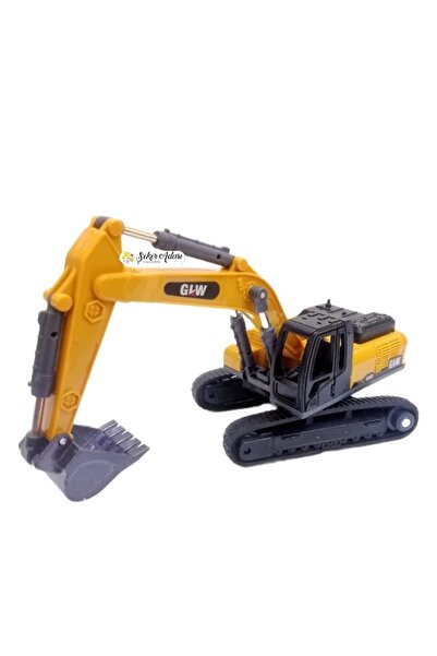 Şeker Adası Kepçe Oynar Gövdeli Paletli Iş Inşaat Kazıcı Excavatör Oyuncak Ek...