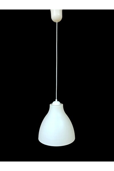 Tek-İş Tekli Sarkıt Avize Plastik Aksiyon Büyük Beyaz