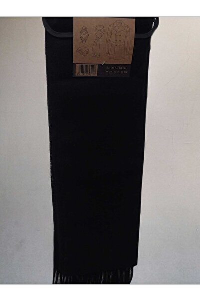 Kadim Siyah Düz Kaşe Atkı