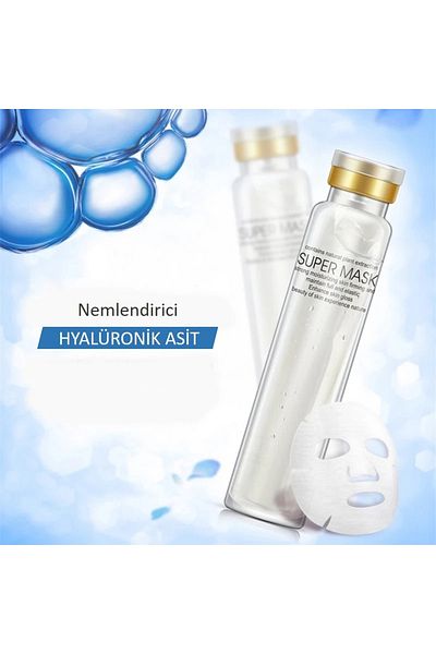 Bioaqua 2 في 1 سيروم سوبر سبا المقنع المضاد للشيخوخة - حمض الهيالورونيك 50 مل