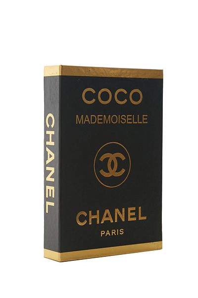irayhomedecor Coco Black Gold Decorative Book Box