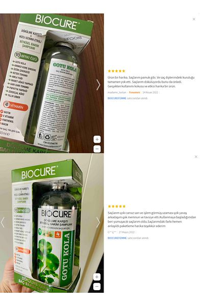 Biocure Gotu Kola Herbal Shampoo and Keratin Hair Care Oil - Hair Set