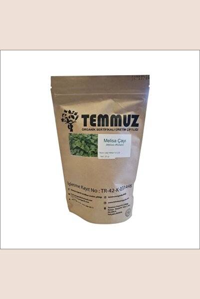 TEMMUZ ORGANİK Melissa Çayı 25 gr