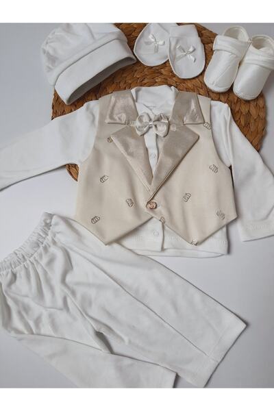 PİLEKİ BABY طقم ختان لحديثي الولادة من 0 إلى 6 أشهر مصنوع من القطن بنسبة 100%...