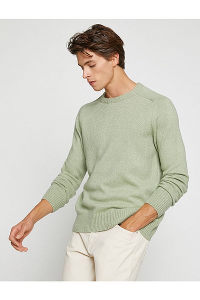 Koton Pullover - Grün - Relaxed Fit