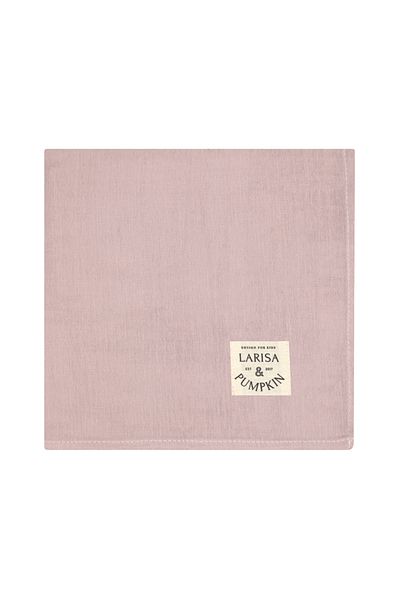 Larisa & Pumpkin Pink Plain Muslin Blanket 70×70 Cm