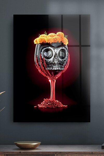 Decovetro Tablou din sticlă Ziua Morților Mexicane