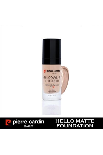 Pierre Cardin Hello Matte Yüksek Kapatıcı Etkili Mat Fondöten (medium Beige)