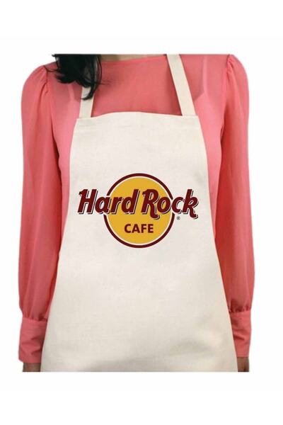 ART HEDİYE Hard Rock Cafe Permanent Printed Water Repellent Feature Washable Kitchen Apron