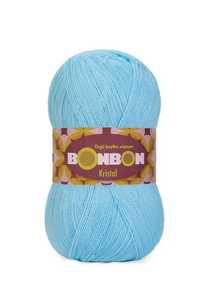 NAKO SINĂ DE FIBRE DE CRYSTAL BONBON 100 GR. 1 BUC 98231 ALBASTRU VENTUR