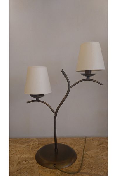 Favori Aydınlatma Double Lampshade Branch Table Lamp