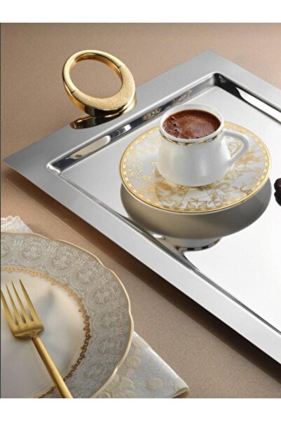 Otuz4istanbul Çelik Kahve Tepsisi