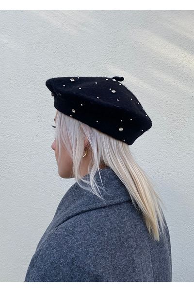 KİLİGİSTANBUL Black Stone Painter's Hat