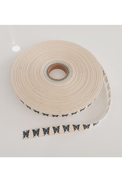 fundahobi شريط كتان - فراشة زرقاء