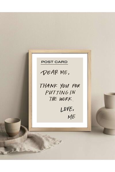 Vetro Design Σειρά Bohemian - Πίνακας με κορνίζα Dear Me