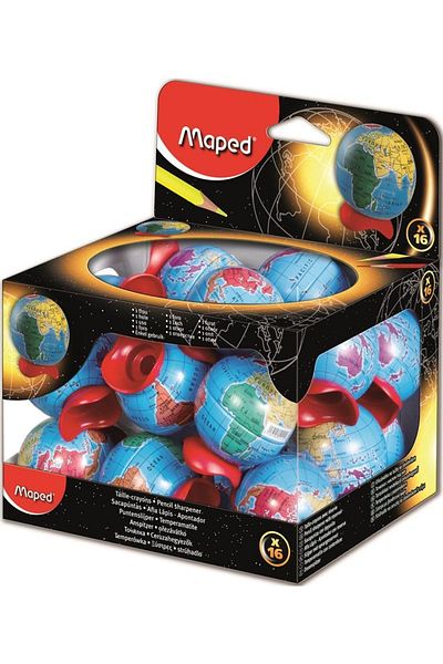 Maped Student Pencil Sharpener Globe Metal Globe