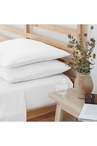 İz Concept Set lenjerie de pat alb premium Iz + fată de pernă Bumbac Ranforce de înaltă calitate garantată 240 lățime