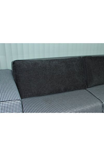 AYPETEKS Cutie de in chenille neagră Model de pernă pentru spătar scaun/pernă de canapea/față de pernă pentru spătar