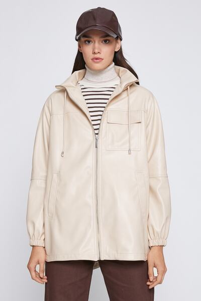 Koton Γυναικεία καμπαρντίνα μπεζ 3WAK00090EW