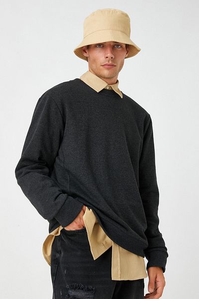Koton Basic Sweatshirt Crew Neck