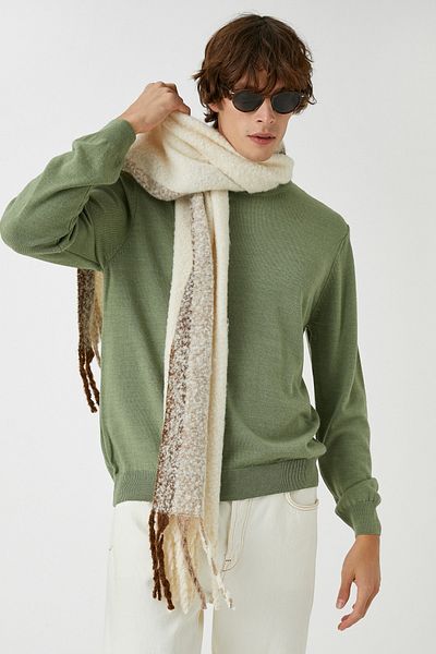 Koton Pullover - Grün - Relaxed Fit