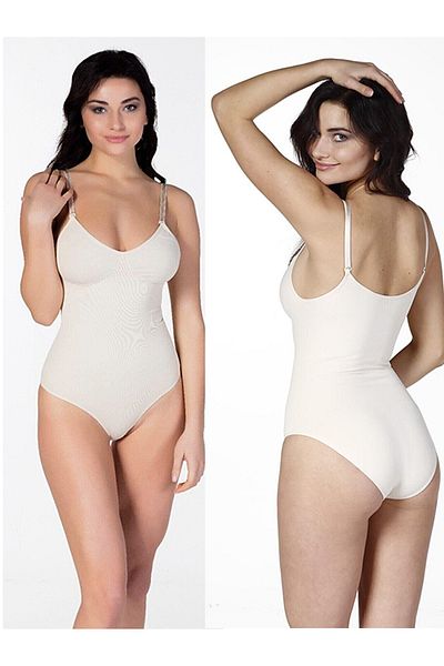 Pyjama Familya Women's Bodysuit Corset with Rope Strap and Tightening Snap Fasteners