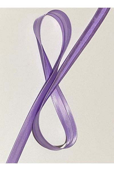 Nazarone Satin Piping (stripe) Lilac. 2cm.