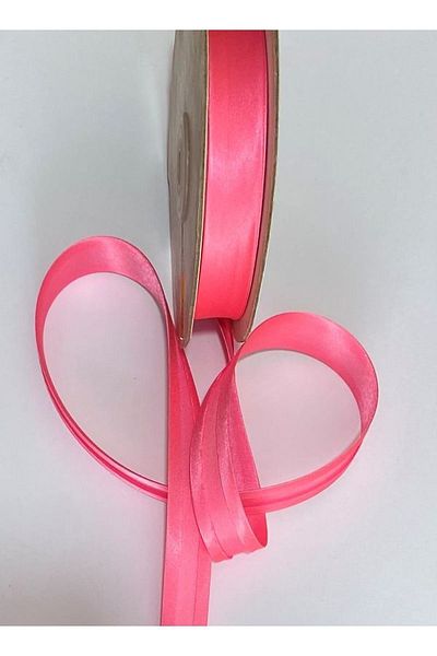 Nazarone Satin Piping (ribbon) Pink. 2cm. 20 Meters.