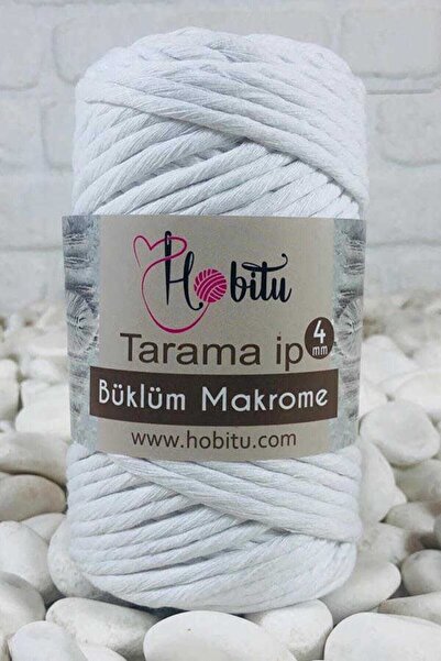 Hobitu Yarns Ață de macrame Taranan 4mm Ață de macrame din bumbac tricotabil ...