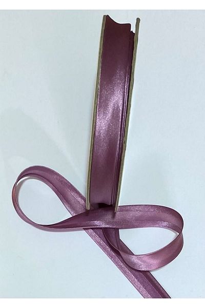 Nazarone Satin Piping (stripe) Dark Lilac. 2cm.