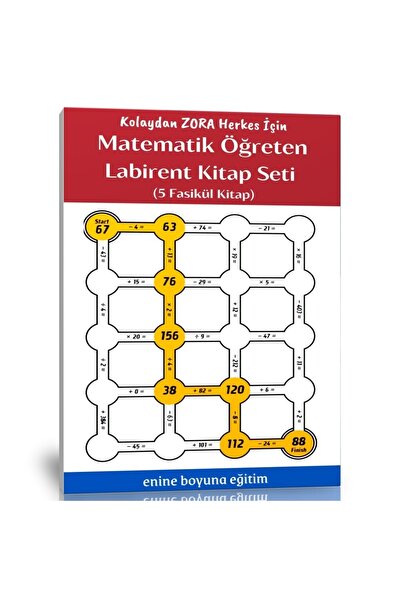 Enine Boyuna Eğitim Math Teaching Maze Book Set (5 Fascicle Books)
