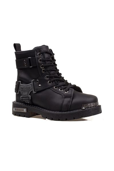 m2s Unisex Αθλητικά Μποτάκια από συνθετικό δέρμα μαύρα
