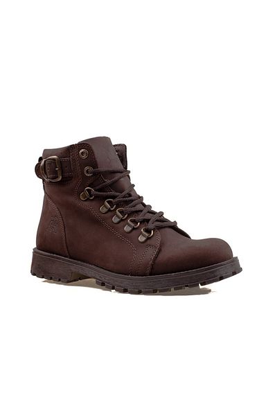 SLAYKA Δερμάτινες μπότες Unisex καφέ Gia Nubuck