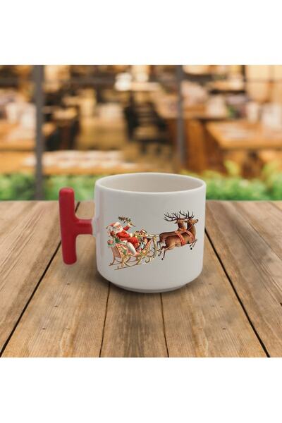 Kumbara Hediyelik رأس السنة الجديدة عيد الميلاد تحت عنوان T القدح اليدوية