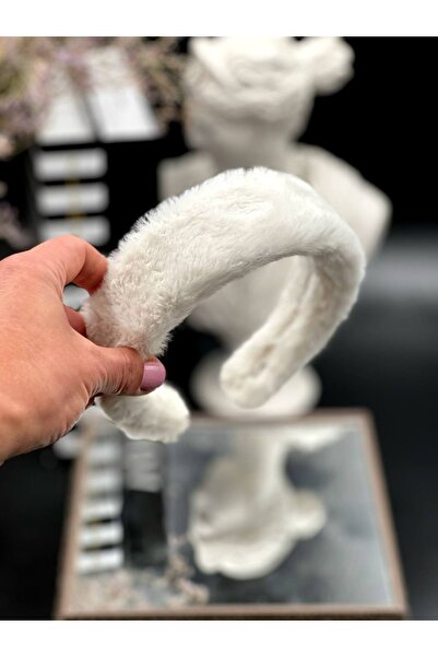 Sukha Beyaz Peluş Taç,beyaz Taç,peluş Taç