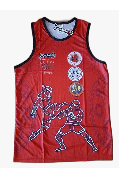Dragon Giftoom Digital Printed Muay Thai Athlete with Federation Logo
