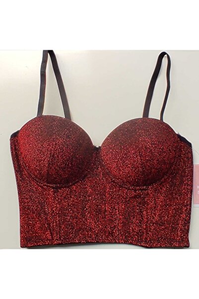 Koza Red Glitter Bustier