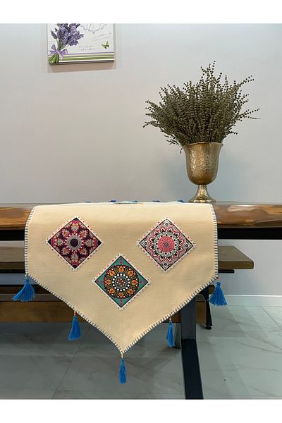 HALATÇI HOME - Εθνικό Σχέδιο Runner Hh045 Μπλε