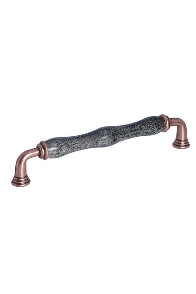 Porcellana Perla Porcelain Handle Cabinet Drawer Furniture Kitchen Child Handle Sapphire 160mm(16cm)-Copper-Grey-Stk3001