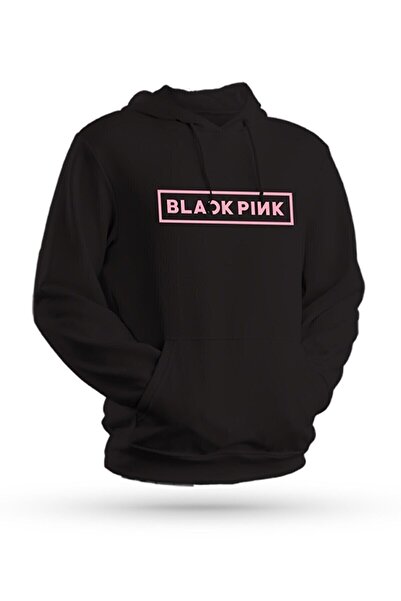 venüsdijital Černá růžová mikina s kapucí