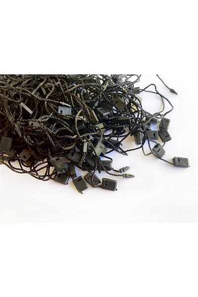 anka design 100 Pieces of Lockable Tag String Black 15cm